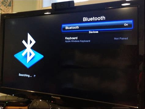 Включите Bluetooth на телевизоре для установления связи с ковриком