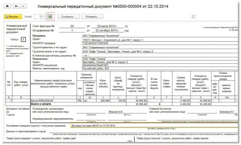 Обязательные данные для указания в корректировочной счет-фактуре