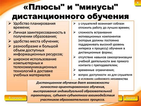 Преимущества и недостатки практики на гибкой форме обучения