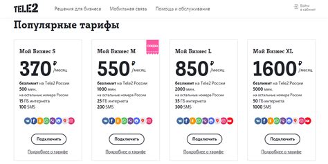 Тарифы и условия подключения домашнего интернета Теле2