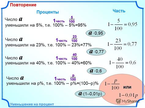 Увеличение числа на процент