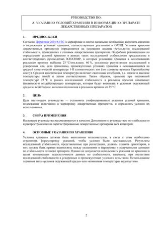  Влияние условий хранения на эффективность препарата 